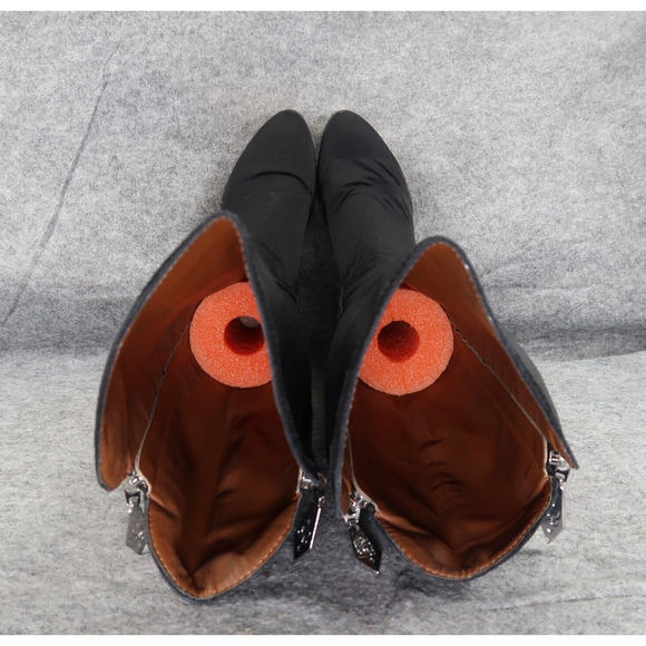 Donald Pliner Shoes Womens 6 Nova Boots Knee High Tall Double Zip Fashion Black - Picture 8 of 16